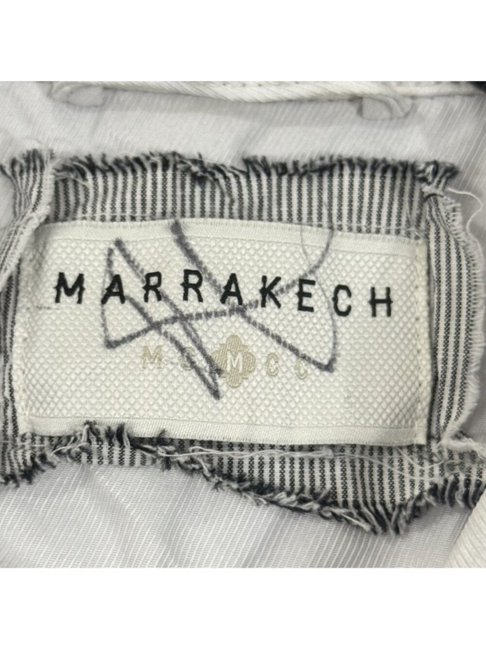 Marrakech – Women’s Light Gray Rhinestone Utility Jacket Shacket – Size M - Picture 11 of 12
